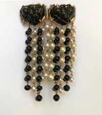 Vintage brooch black for sale  Newton Center