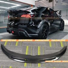 Kit de asa spoiler tampa traseira de fibra de carbono real para 2020-22 Tesla Model Y comprar usado  Enviando para Brazil