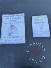 Signs spa swimming for sale  SWINDON