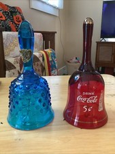 2 sinos vintage - Blue Fenton & Red Drink Coca-Cola comprar usado  Enviando para Brazil