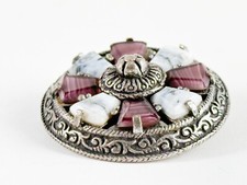 BROCHE DE PINO MILAGROSO VINTAGE ESCOCÊS CELTA vidro cabines diâmetro BELEZA comprar usado  Enviando para Brazil