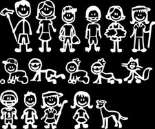 Conjunto de 16 adesivos de vinil adesivo família grupo F parede janela carro  comprar usado  Enviando para Brazil
