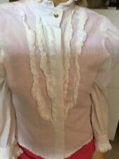 Trachtenbluse weiß bluse gebraucht kaufen  Witten