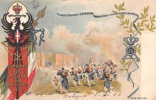 Cartolina reggimentale battagl usato  Milano