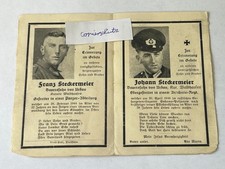 Sterbebild 2wk 2brüder gebraucht kaufen  Waging a.See