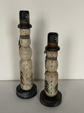 Lot wooden snowman for sale  Manchester