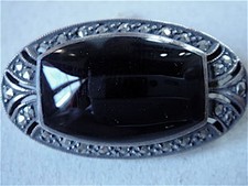 Broche onyx argent d'occasion  Marseille I