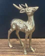 Vintage brass stag for sale  WIMBORNE