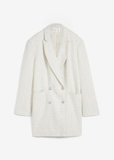 Bouclé longblazer glitzerfäd gebraucht kaufen  Deutschland