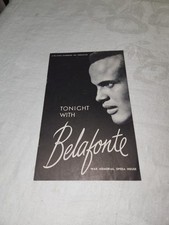 1959 Dzisiejszy wieczór z Harrym Belafonte Pomnik wojny Opera Program San Fran. na sprzedaż  Wysyłka do Poland