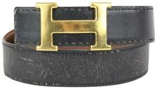 Kit de cinto Hermès 32mm reversível logotipo H preto x marrom x ouro 73her726 comprar usado  Enviando para Brazil
