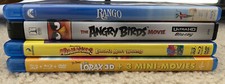 Blu Ray LOT Rango Madagascar 3 Most Wanted 3D Angry Birds 3D Lorax 3D comprar usado  Enviando para Brazil