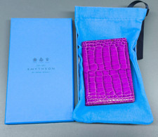 Smythson purple croc for sale  POOLE