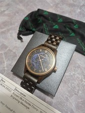 Treehut - Relógio masculino de madeira de ébano mármore azul Sojourn comprar usado Treehut - Relógio masculino de madeira de ébano mármore azul Sojourn comprar usado  Enviando para Brazil