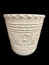 Vaso de flores de plástico branco grande vintage 2312 EUA MEADOS DO SÉCULO 12”, usado comprar usado  Enviando para Brazil