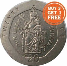 MOEDAS DE VINTE PENCE GIBRALTAR 20p 1988 a 2017 escolha da data comprar usado  Enviando para Brazil