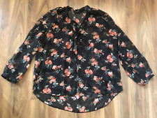 Black chiffon blouse for sale  HEYWOOD