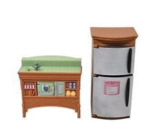 Geladeira e ilha Fisher Price Loving Family casa de bonecas cozinha comprar usado  Enviando para Brazil