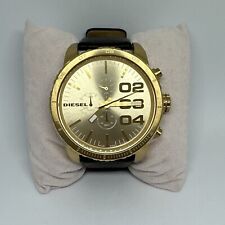Diesel Double Down DZ4268 relógio cronógrafo masculino couro preto mostrador analógico HME79 comprar usado  Enviando para Brazil
