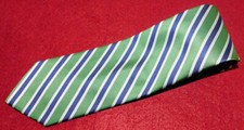 BROOKS BROTHERS FEITO NOS EUA GRAVATA LISTRADA VERDE/AZUL/BRANCO - GRAVATAS DE DESIGNER. comprar usado  Enviando para Brazil