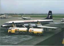 CARTÃO POSTAL TRANSGLOBE BRISTOL BRITANNIA AVIÃO COMPANHIA AÉREA AEROPORTO DE GATWICK, usado comprar usado  Enviando para Brazil