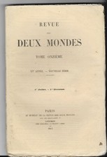 Revue mondes. tome d'occasion  Mamers