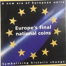 Moedas nacionais finais da Europa, 15 moedas em estado perfeito comprar usado  Enviando para Brazil