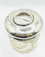 Jarro receptor de cabelo antigo 1911 Birmingham eduardiano corte esterlina cristal comprar usado  Enviando para Brazil