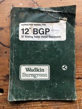 Wadkin bursgreen bgp for sale  WELLINGTON