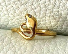 Bague plaqué serpent d'occasion  Paris XV