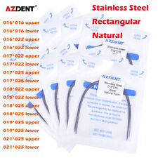 10 peças/pacote AZDENT fio de arco de aço inoxidável ortodôntico dental retangular, usado comprar usado  Enviando para Brazil