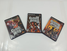 Pacote com 3 pacotes Play Station 2 Guitar Hero I, II e III em bom estado comprar usado  Enviando para Brazil