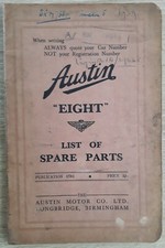 Austin eight spare for sale  BOURNE