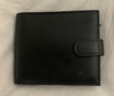Leather wallet black for sale  WELLINGBOROUGH