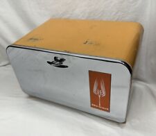 Caixa de beleza vintage balcão aço inoxidável caixa de pão laranja tangerina MCM cromado comprar usado  Enviando para Brazil