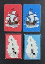 4 cartas de baralho vintage - barcos à vela comprar usado  Enviando para Brazil