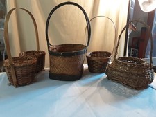 Wooden baskets medium for sale  New Oxford