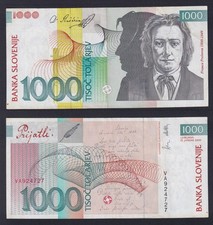 Banconota slovenia 1000 usato  Chieri
