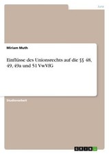 Einflüsse unionsrechts 49a gebraucht kaufen  Bayreuth
