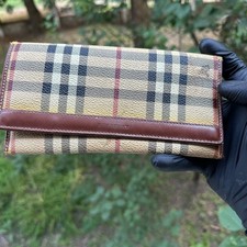 Usado, Carteira Burberry Vintage Check Padrão – Precisa de Restauração – Couro Sintético comprar usado  Enviando para Brazil