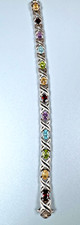 925er silberarmband edelsteine gebraucht kaufen  Hamburg