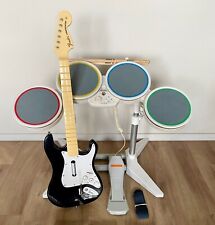 Conjunto de bateria Rock Band + guitarra Stratocaster - Nintendo Wii - sem dongle de guitarra comprar usado  Enviando para Brazil