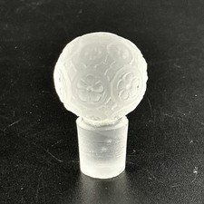 Usado, Bola de vidro fosco redonda frasco de perfume rolha flores florais 1,25” de altura comprar usado  Enviando para Brazil