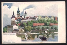 Artysta-AK Krakow-Krakow, Wawael w Krakowie, Zamek Królewski , używany na sprzedaż  Wysyłka do Poland