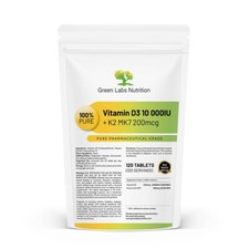 Vitamina D3 10000UI + K2 MK7 200mcg comprimidos – suporte imunológico, aumento da força óssea comprar usado  Enviando para Brazil