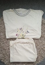 Damen schlafanzug beige gebraucht kaufen  Falkenstein