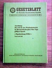 Gesetzblatt ddr werkbahnbetrie gebraucht kaufen  Zittau