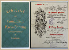 Alter lehrbrief konditor gebraucht kaufen  Dresden