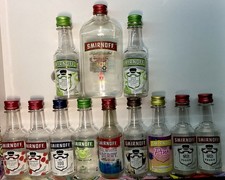 Usado, Lote 12 mini garrafas vazias Smirnoff variedade de vodca mini garrafas de plástico comprar usado Usado, Lote 12 mini garrafas vazias Smirnoff variedade de vodca mini garrafas de plástico comprar usado  Enviando para Brazil