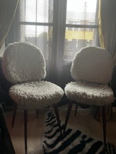 Lot chaises fourrure d'occasion  Issy-les-Moulineaux